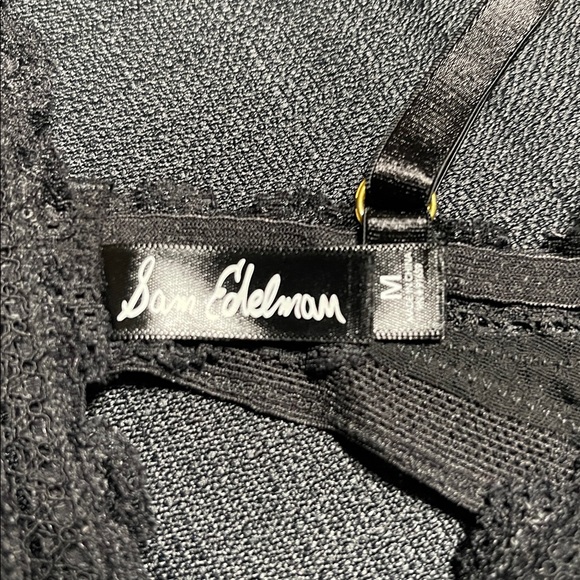 NWOT Sam Edelman Elegant Black Lace and Satin Lingerie Set - Picture 2 of 4